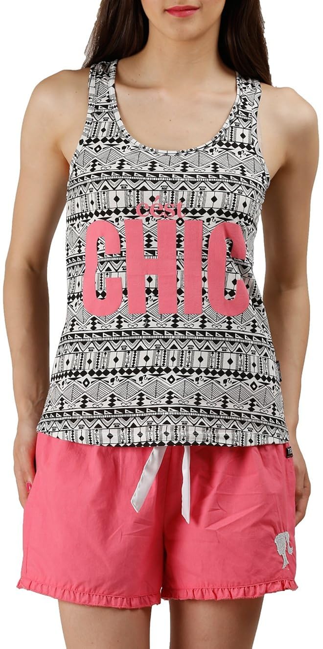 the boxer store chic women's nightwear set pink