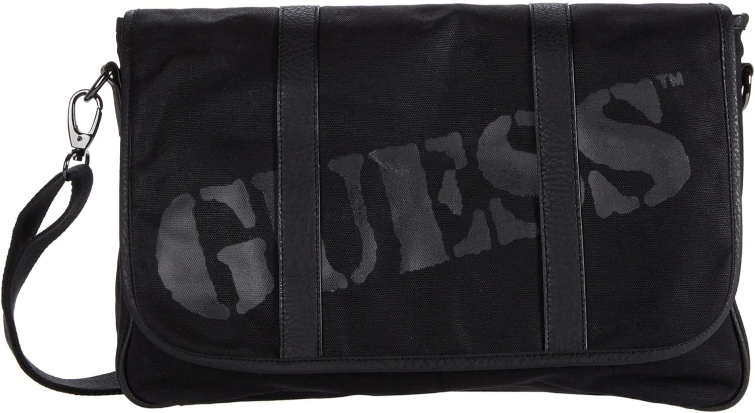 GUESS Men's Messenger, Black, Medium Messenger Bags