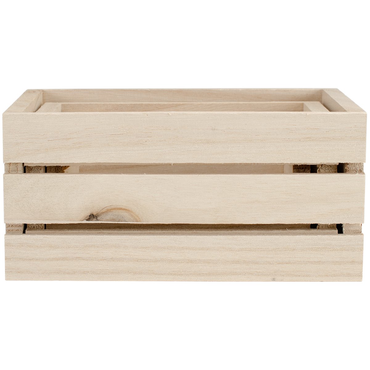 Multicraft Imports Wood Craft Crate Caddy Set, Acrylic, Multicolour, 12.06x17.14x8.25 cm