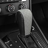 QKYS Leather Car Gear Shift Knob Cover, Upgraded