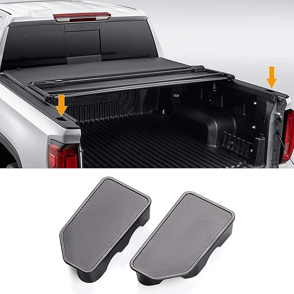 Truck Bed Rail Stake Pocket Covers Stake Odd Shaped Hole Plugs For 2014 2018 Chevy Silverado 1500 2500 2500hd 3500 And Gmc Sierra 1500 Set Of 2 Bed Rails
