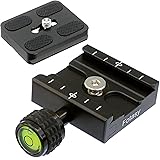 Fotasy 50mm Arca Swiss Type Clamp, Arca QR Clamp, 50 mm Arca Clamp, Arca Swiss Clamp, Quick Release Plate Clamp, QR Clamp, Ar