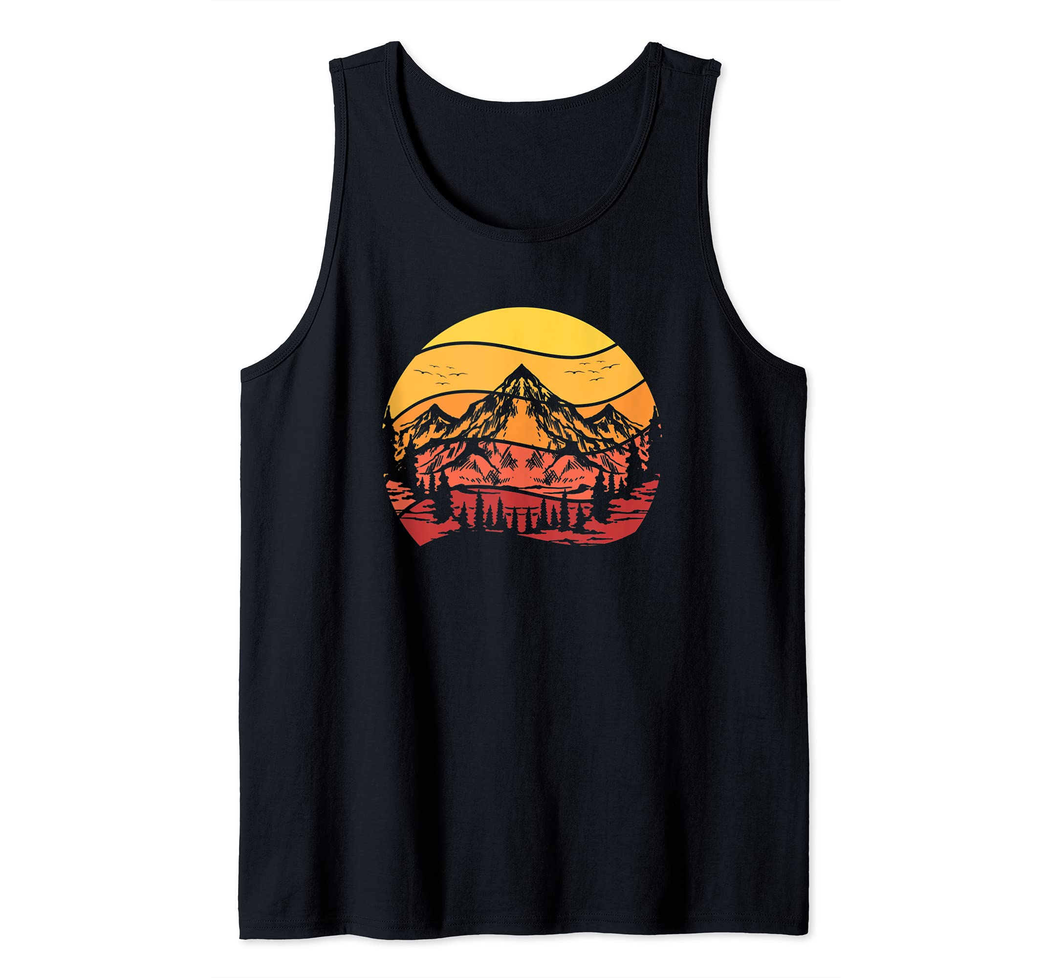 Outdoor Hiking Hobby Camping Hiker Gift Mountains Hiking Tank Top