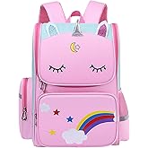 HT HONOR . TRUST Kids Backpacks for Girls Ages 6-8 Elementary Kindergarten Girls Backpack for School Pink Bookbag Mochilas Escolares Para Niñas Book Bag for Kids 5-7 Years old
