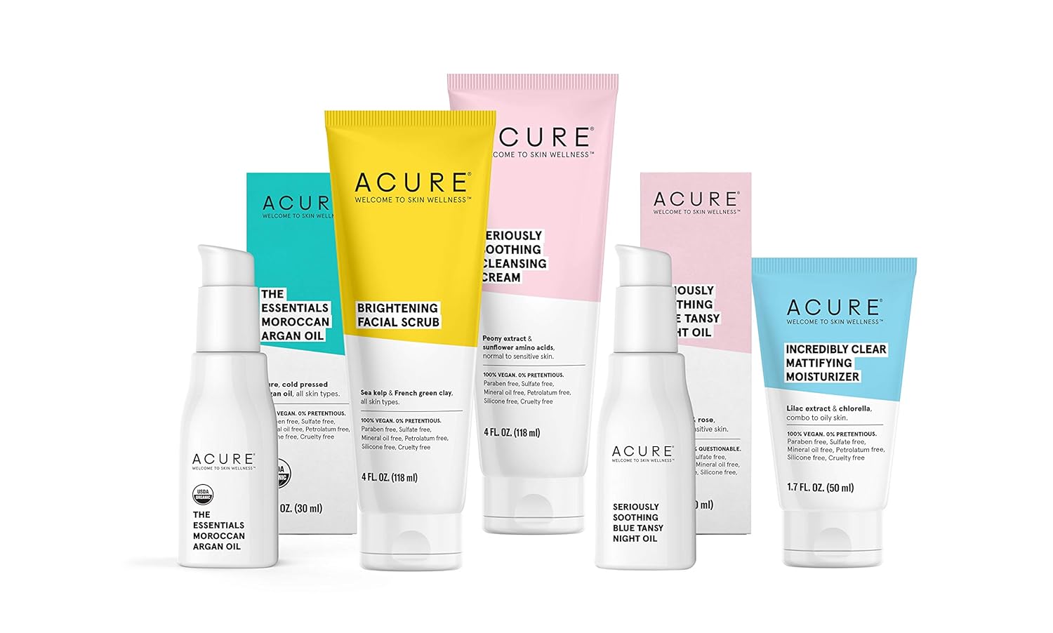 Acure The Essentials Moroccan Argan Oil | 100% Vegan | Versatile - For Any Skin & Hair Care Regimen | Pure, Cold Pressed & Rich in Vitamin E - Hydrates & Restores | 1 Fl Oz: Beauty