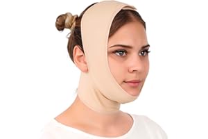 IKIDO Post Surgery Neck and Chin Compression Garment Wrap Bandage for Women, Face Slimmer