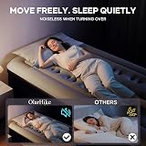 OlarHike Single Airbed with Built-in Pump 90x200x46 cm Black view 9