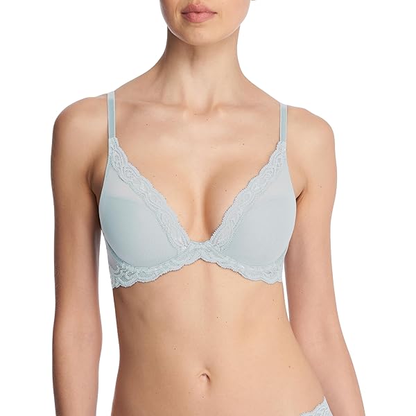 Natori Womens Feathers Contour Plunge Bra 730023, Dk Forest 30 B