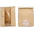 50 pk Paper Bread Bags for Homemade Bread Gift Giving | Kraft Paper Bread Loaf Bags with Window | Sourdough Bread Bags for Gi