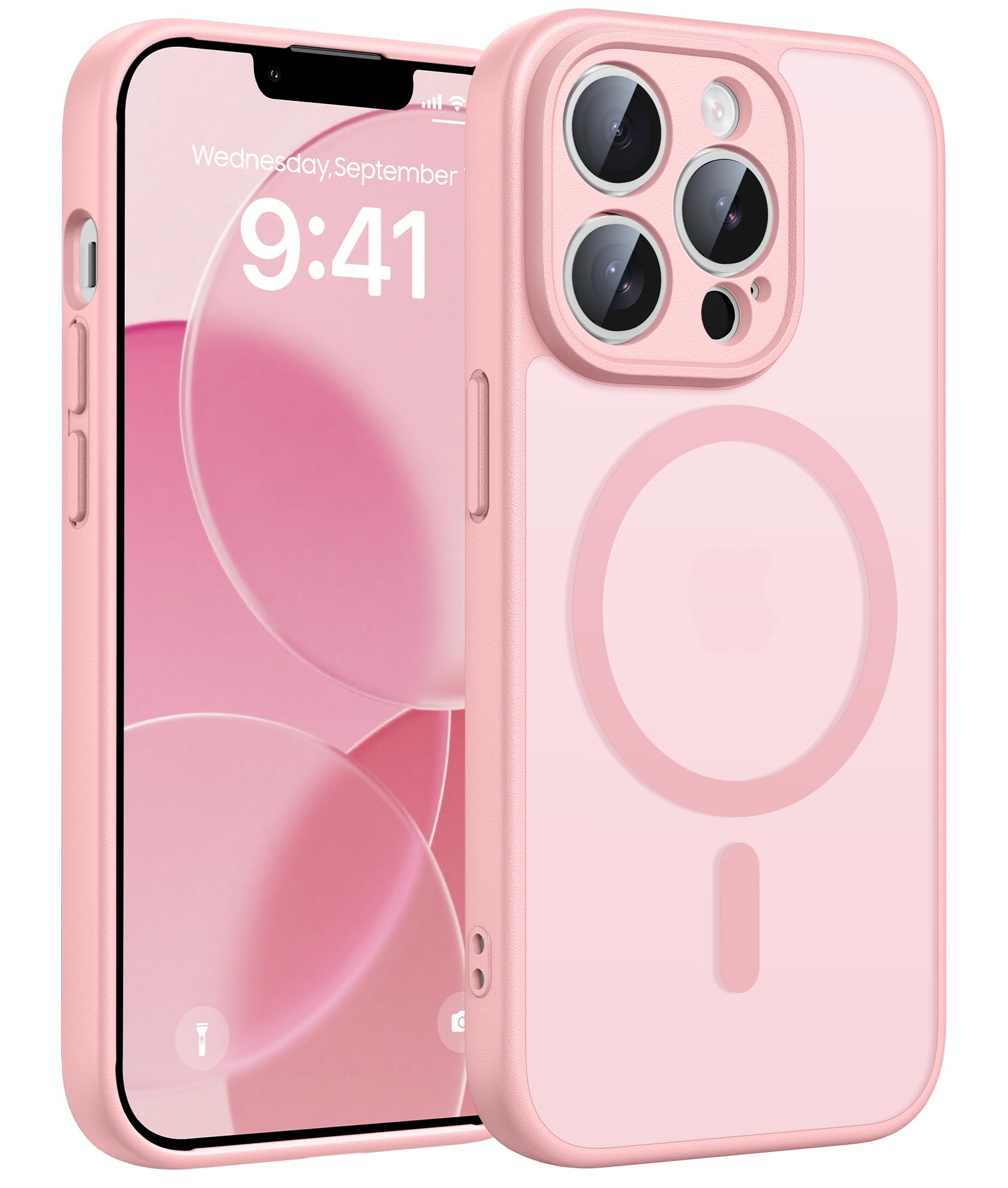 Photo 1 of FNTCASE for iPhone 13 Pro-Max Case: Magnetic Frosted Translucent Matte Military Grade Shockproof Slim Cover | Full Covered Camera Protection | Slim Drop Proof Durable Protective Cases