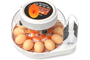 EVERYGROW Incubators for Hatching Eggs, 12 Eggs Smart Incubator with Automatic Egg Turning and Humidity Control, Automatic Water Adding for Hatching Chicken, Duck,Quail Goose [2025 Upgrade]
