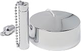 CubeTECH Bathroom Light Pull Cord and Fitting Kit Chrome Round Switch