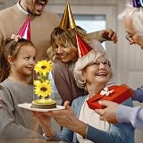 Touloube Sunflower Glass Dome LED Gift for Women Mothers Day Birthday view 5