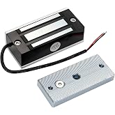 Electric Magnetic Lock 60KG 130LBS Holding Force Electromagnet Lock 12V Fail Safe NC Mode Single Door for Access Control System