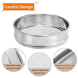 PATIKIL 70 Mesh Lab Sieve, 8" Diameter Test Sieve