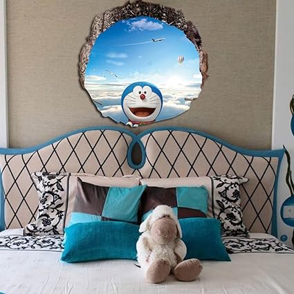 Fangeplus Tm Cartoon 3d Doraemon Sky Hole View Diy Removable Art Mural Vinyl Waterproof Wall Stickers Kids Room Decor Nursery Decal Sticker Wallpaper Fangeplus Tm Cartoon 3d Doraemon Sky Hole View Diy Removable Art Mural Vinyl Waterproof Wall Stickers Kids Room Decor Nursery Decal Sticker Wallpaper