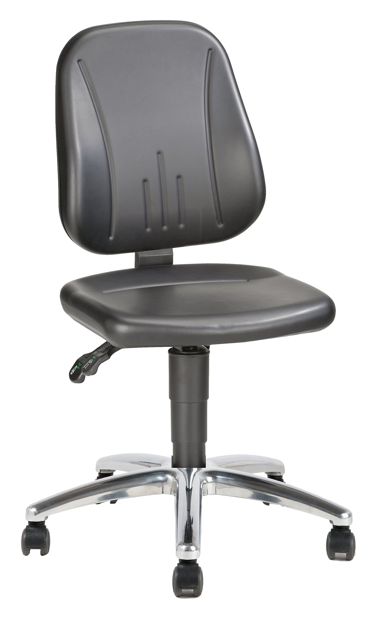 Camlab 1198303 Champ 1 Lab Chair with Castors, Synthetic Leather Seat