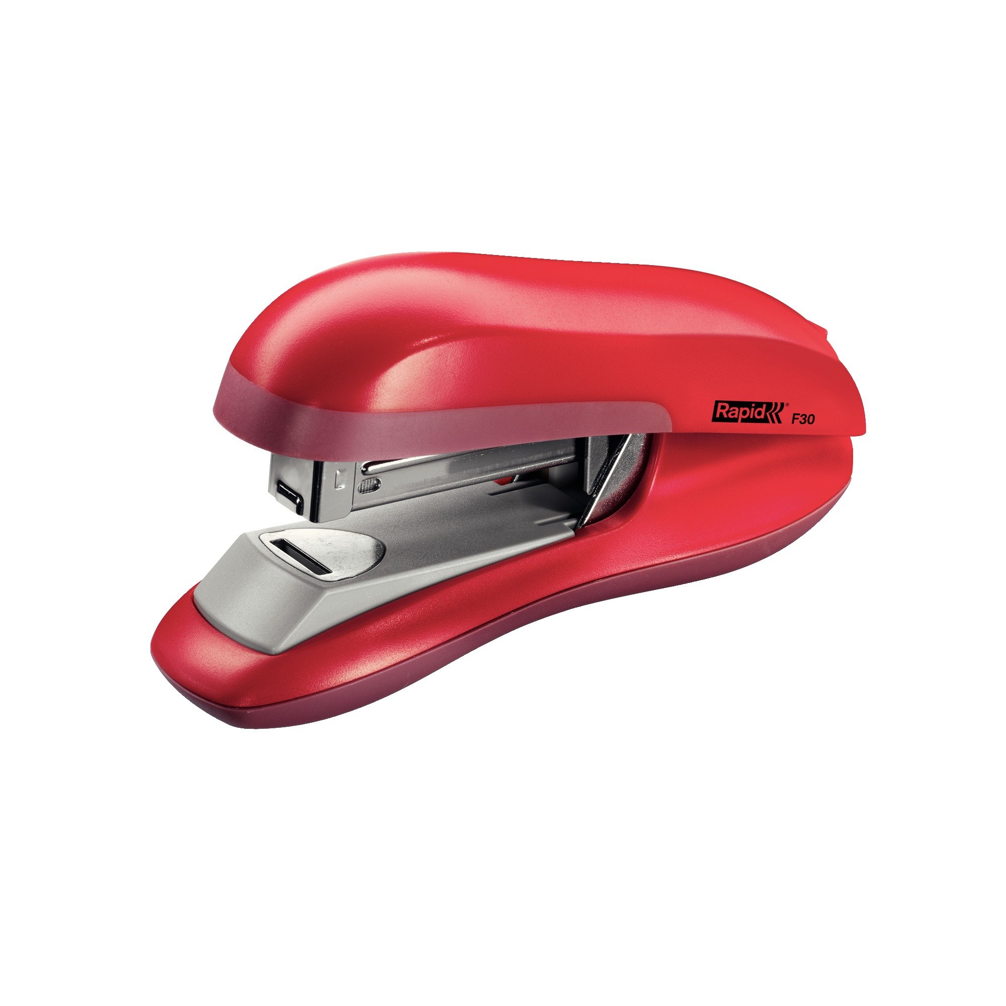 Rapid F30 Fashion Half Strip Stapler, 30 Sheet Capacity, Flat Clinch Stapling, Ergonomic Design, Red, 23256502