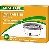 SMARTAKE Slow Cooker Liners, Crockpot Liner 13"x 21" Crockpot Liners Disposable Crock Pot Bags, Fit 3QT to 8QT for Slow Cooke