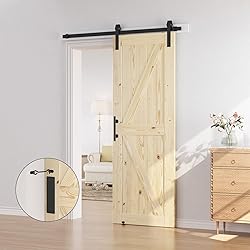 SMARTSTANDARD 30in x 84in Sliding Barn Door with