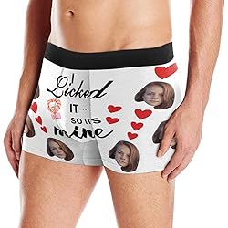 Custom Face Boxer Briefs, I Licked It So It's Mine