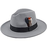 FADACHY Classic Fedora Hats for Men & Women Wide Brim Felt Hat Panama Dress Fedora Hat