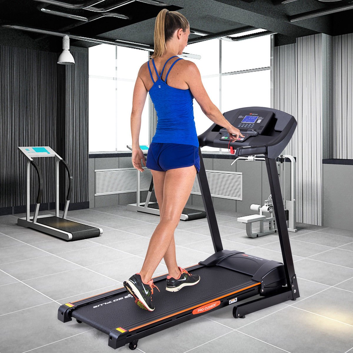 Goplus Folding Treadmill Electric Incline 2.5HP Jogging Running Fitness