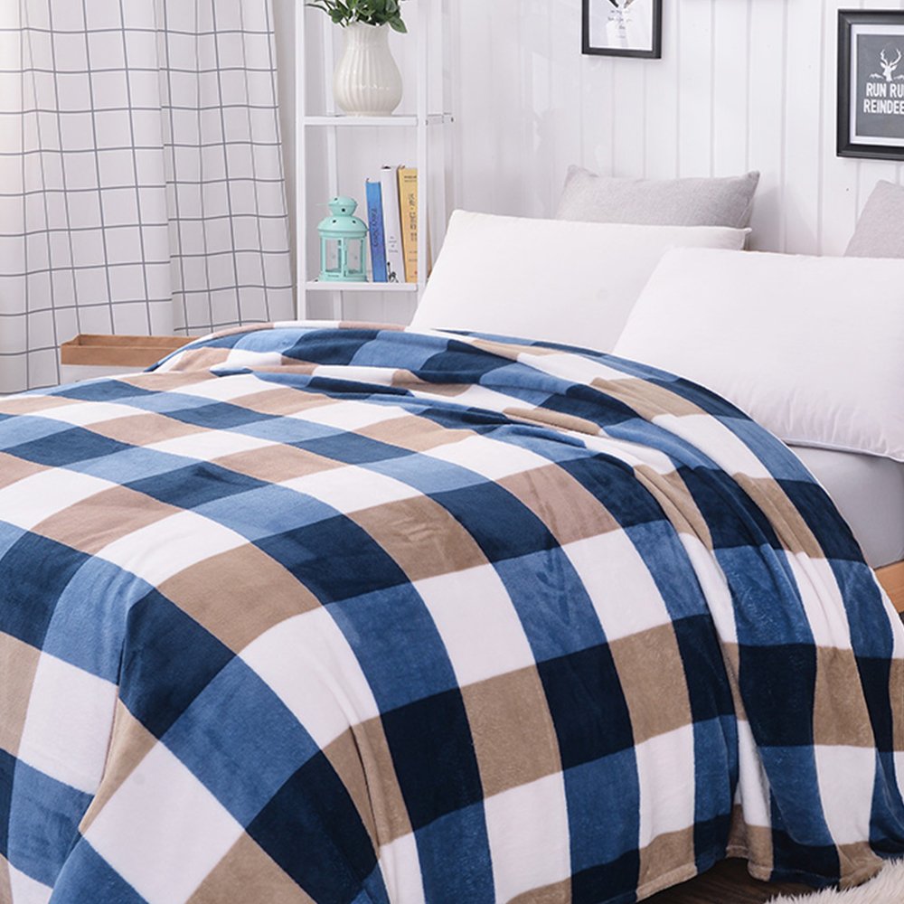 MYLUNE HOME Classic Polyester Blanket Throws Quilt for Bedroom Living Rooms Sofa Full/Queen/King Size