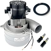 Upgraded 116765-13/00 Central Vacuum Motor,120v | 3 Stage / 1400W / 120V / 5.7 Inch, Tangential Bypass. Includes Motor Gasket/2 Additional Pair