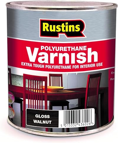 Rustins Polyurethane Varnish Walnut Gloss 250ml POGW250