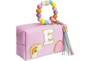 Elilier Easter Gifts for Kids 4 5 6 7 8 9 10 11 12 year Old, Girl Gifts, Girls Skin Care, Easter Basket Stuffers, Letter Pouch Cosmetic Toiletry Bag, Personalized Birthday Gift for Girl, Gift Bags