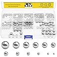 Mardatt 265 Pcs 12 Sizes Precision Chrome Steel Bearing Ball Assortment Kit with Storage Box 1/2'' 3/32’’ 1/8" 5/32" 3/16" 7/32" 1/4" 9/32" 5/16" 11/32" 3/8" 13/32"