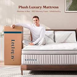 Calking Size Mattress, Lechepus 14Inch Medium Plush