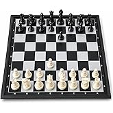 Travel Chess Set Magnetic Portable Folding Chess Board (Medium / 9.7 Inch)