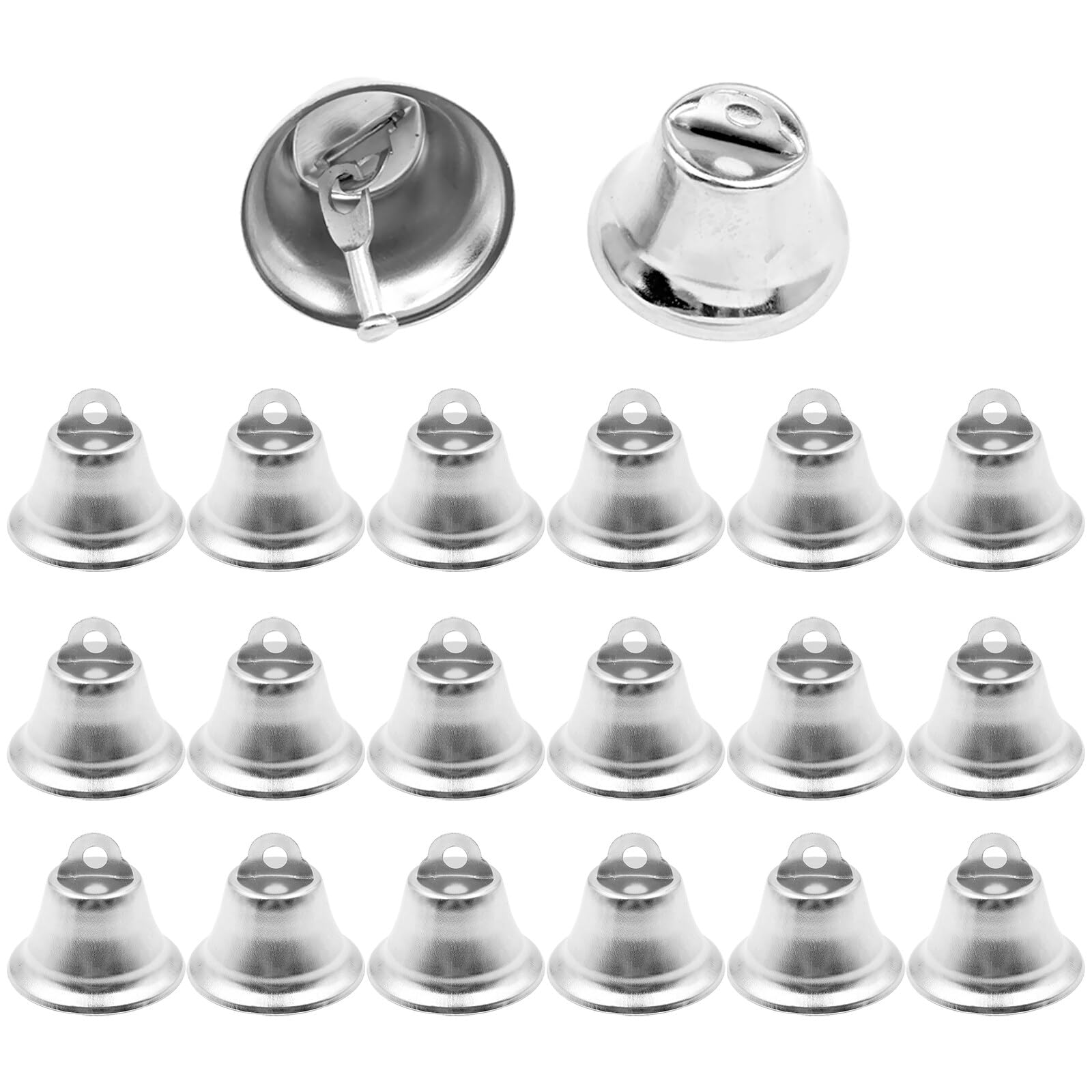 GmeDhc Small Bells, 20 Pieces Vintage Small Bell for Wedding Festival Decorations, Christmas Bell for Christmas Trees, Metal Jingle Bells for Key Ring Bell, DIY โ image 1