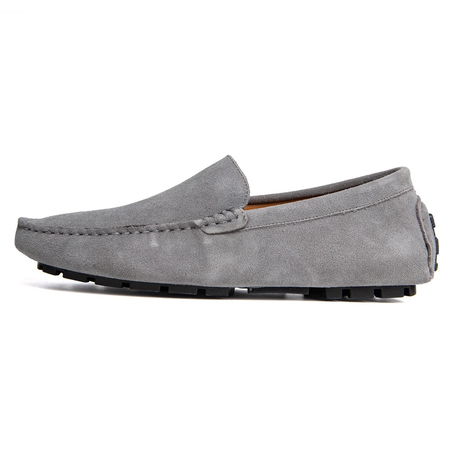Go Tour Mens Handmade Suede Leather Casual Loafers Shoes