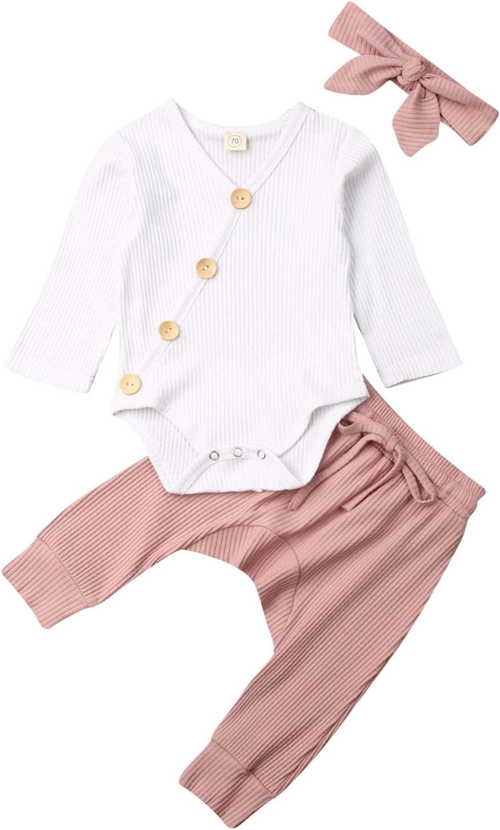 Toddler Boys Girls Sleepwear Pajamas Set Button Front Striped Print Romper Leopard Bodysuit Cotton Drawstring Pants