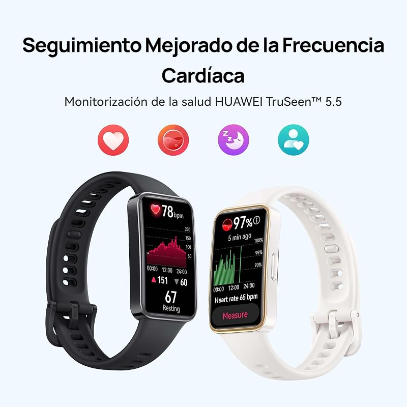 Band 9, 1.47”AMOLED, Larga Duración de 2 Semanas, Rosa