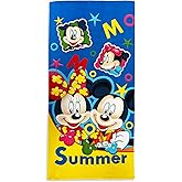 Disney Mickey Big Mickey Sign Polka Dots Hooded Towel (Red Hoodie)