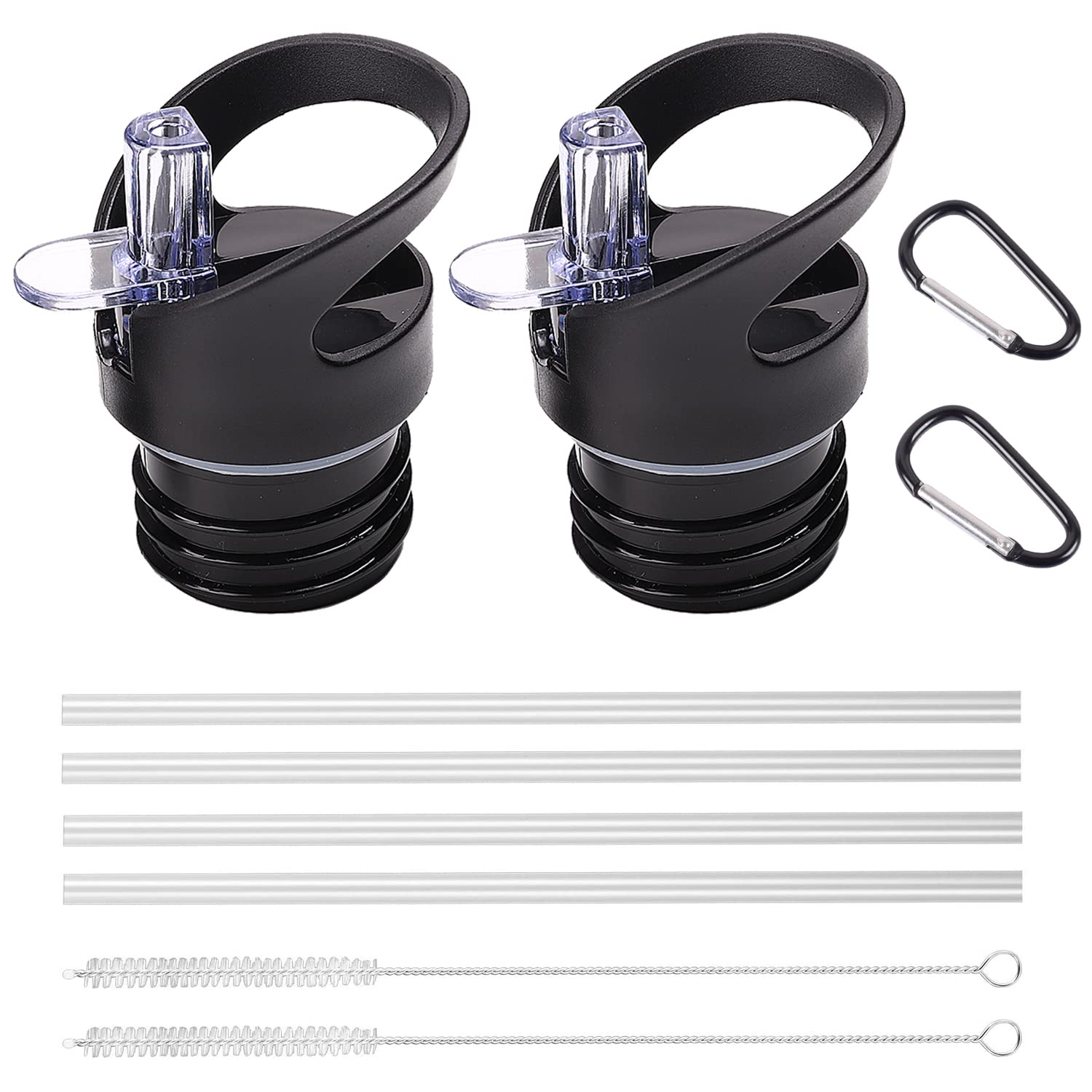 PHULWEL Standard Size Straw Lid for Hydro Flask Standard Mouth and Simple Modern Ascent Bottle, Sports Caps Water Bottle Accessories Top Replacement Straw Lid- 2 Pack