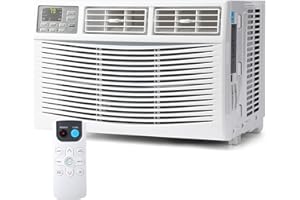 Adoolla Cool Up to 350 Sq. Ft AC Unit Window Air Conditioner 8000 BTU, White