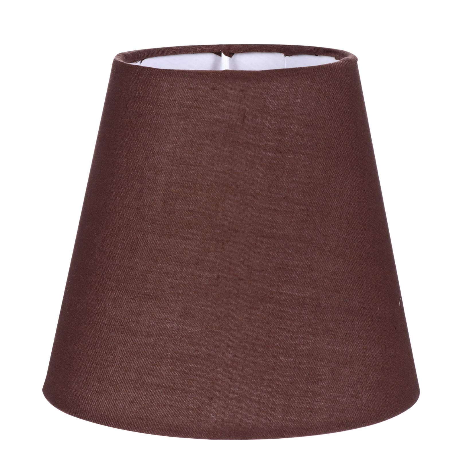 FRCOLOR Coffee Cloth Lampshade Barrel Fabric Lampshade Dust Cover Bedside Light Cover Household Lamp Shade Fixture Decorative for Chandeliers Floor Light and Table Lamp