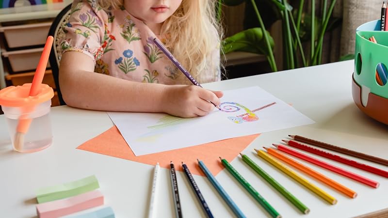Aquacouleur Buntstifte mit Aquarell-Effekt – Leuchtende Farben, Sechskantform, Leicht Anzuspitzten, Ideal für Feine Übergänge, 24er Set