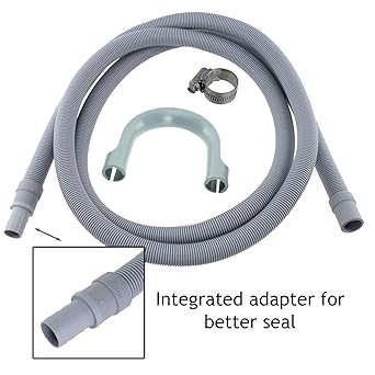 SPARES2GO Universal Drain Hose Washing Machine Extension Pipe (2.5M, 18mm / 22mm) by Spares2go