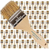 Pro Grade 2" Chip Brushes, Disposable Paint Brushes, for Paint, 96 Pack | Natural bristle, wood handle | Bulk Pack | For Stain, Glue &amp; Epoxy | Cabinets, Furniture, Fences