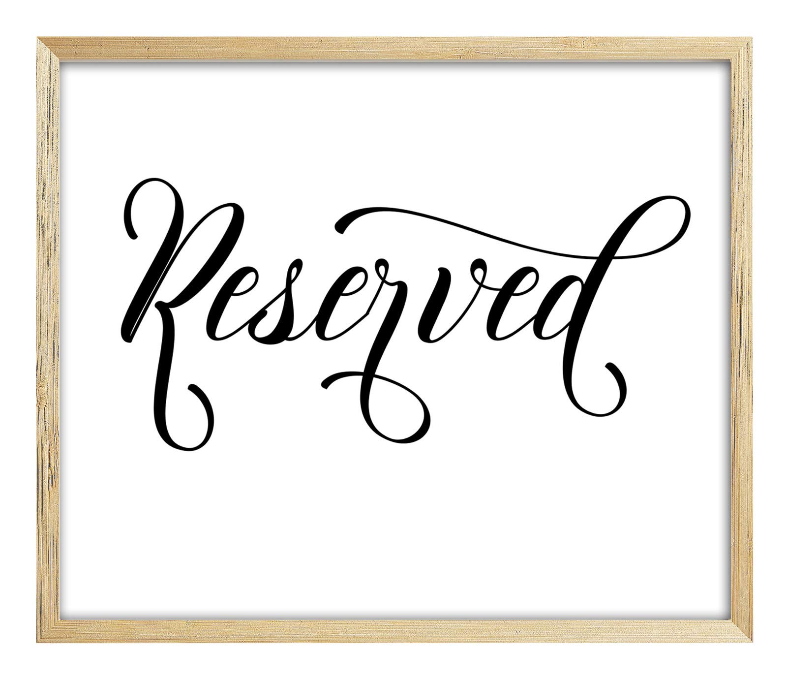 Darling Souvenir Wedding Reserved Sign Party Print Reception Decor (Frame Not Included) — image 1