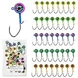 Bombite Crappie Jig Heads, 40packs Fishing Jig
