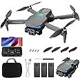 Drone with 1080p HD Camera, 60Mins Flight Time, Brushless Motor, FPV Drones for Kids and Adults, For Beginner, Headless Mode, One Key Start/Landing