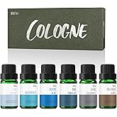 Fragrance Oils, MitFlor Cologne Diffuser Essential Oils Set, 10ml x 6, Essential Oils for Diffusers for Home, Candle Soap Making Scents, Fragrance Oil for Perfume, Candles, Bath Bombs & More