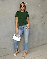 Abardsion Women's Casual Basic Going Out Crop Tops
